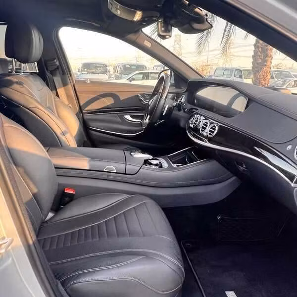 Used Mercedes-Benz S-Class 560 Long VI (W222, C217) Facelift, 4.0 l, 2017 in Dubai by New NS Motors, Silver color. Japanese Specs | AUTO.AE