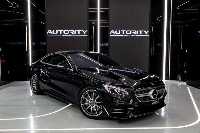 Used Mercedes-Benz S-Class 560 4MATIC VI (W222, C217) Facelift, 4.0 l, 2018 in Dubai by Autority Motors, Green color. Japanese Specs | AUTO.AE
