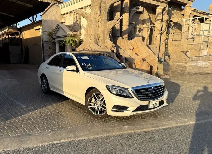 Used Mercedes-Benz S-Class 400 Long VI (W222, C217), 3.0 l, 2015 in Dubai by Shamil Motors, White color. Japanese Specs | AUTO.AE | Listing #260376