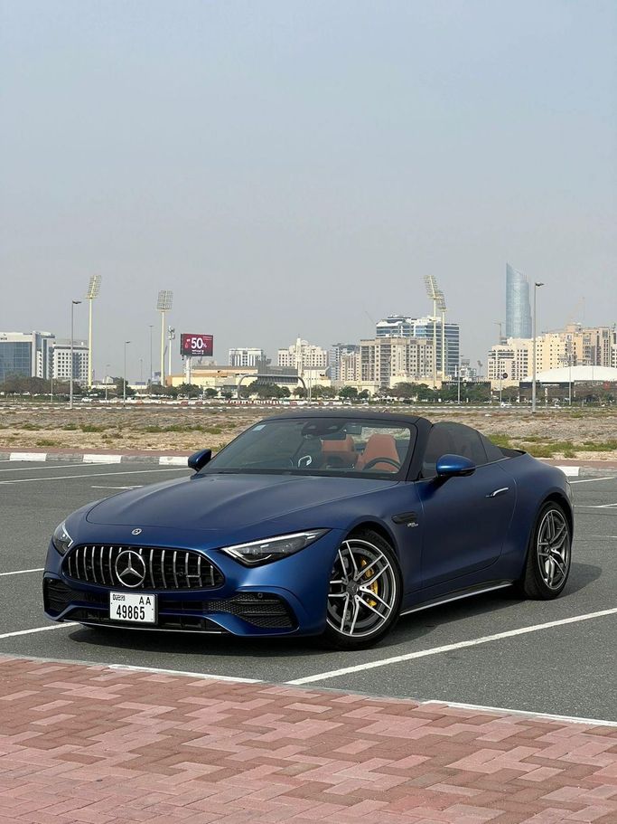 Mercedes-Benz SL-Class AMG 43 AMG IV (R232), 2023 родстер sl 55 спорт класса в Дубае от Lite Rent синий цвет | AUTO.AE