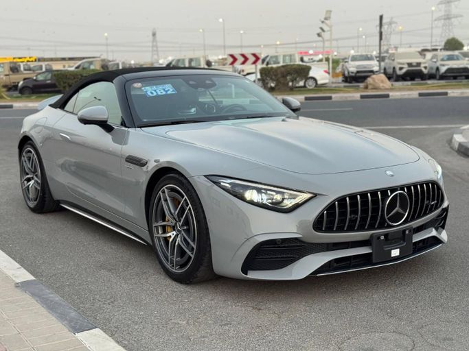Used Mercedes-Benz SL-Class AMG 43 AMG IV (R232), 2.0 l, 2023 in Dubai by Saeed Auto, Silver color. Japanese Specs | AUTO.AE