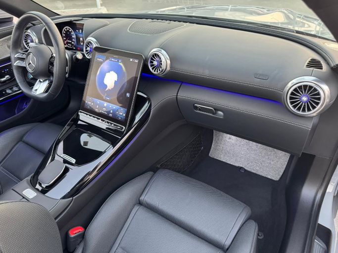 Used Mercedes-Benz SL-Class AMG 43 AMG IV (R232), 2.0 l, 2023 in Dubai by Saeed Auto, Silver color. Japanese Specs | AUTO.AE