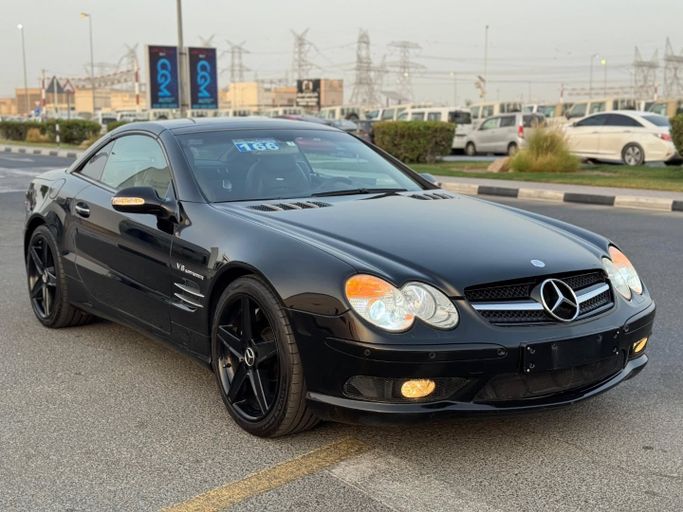 Used Mercedes-Benz SL-Class AMG 55 AMG II (R230), 5.4 l, 2003 in Dubai by Saeed Auto, Black color. Japanese Specs | AUTO.AE
