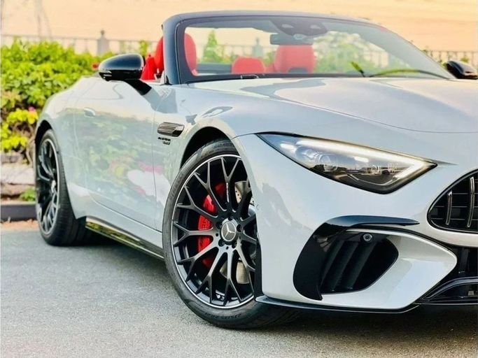 Новый Mercedes-Benz SL-Class AMG 55 AMG IV (R232), 4.0 л, 2024 в Дубае от Ideal Cars LLC Серый цвет. GCC | AUTO.AE