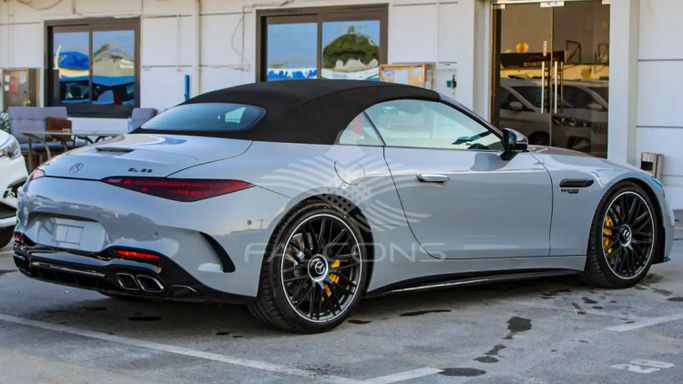 New Mercedes-Benz SL-Class AMG 63 AMG IV (R232), 4.0 l, 2023 in Dubai by Falcons GT Motors FZCO, Grey color. Other | AUTO.AE