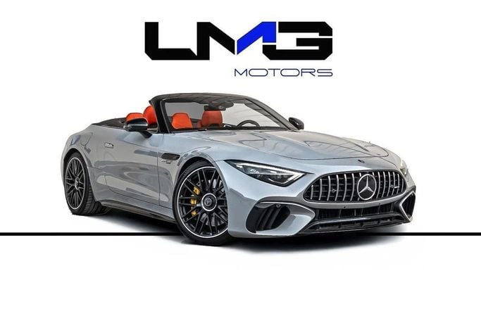 Подержанный Mercedes-Benz SL-Class AMG 63 AMG IV (R232), 4.0 л, 2022 в Дубае от LMG Motors Серебристый цвет. Европейская | AUTO.AE
