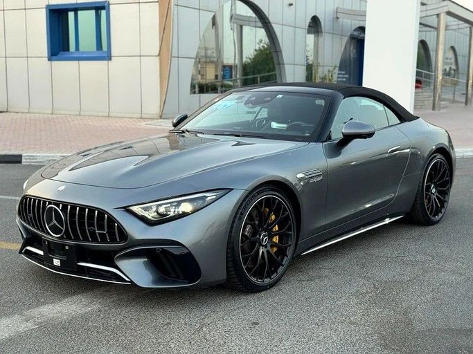 Used Mercedes-Benz SL-Class AMG 63 AMG IV (R232), 4.0 l, 2023 in Dubai by Best Car, Grey color. Japanese Specs | AUTO.AE