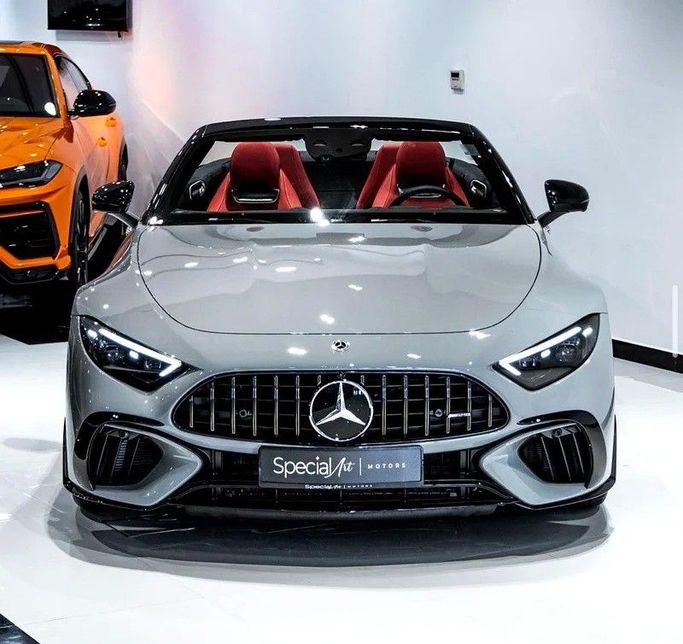 Used Mercedes-Benz SL-Class AMG 63 AMG IV (R232), 4.0 l, 2022 in Dubai by Special Art Motors, Grey color. European Specs | AUTO.AE