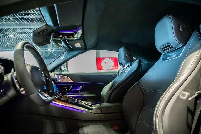 New Mercedes-Benz SL-Class AMG 63 AMG IV (R232), 4.0 l, 2022 in Dubai by Special Art Motors, Grey color. European Specs | AUTO.AE