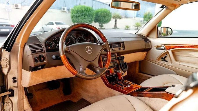 Used Mercedes-Benz SL-Class 600 IV (R129) Facelift 2, 6.0 l, 2001 in Dubai by 8 Ba Motors, Brown color. American Specs | AUTO.AE