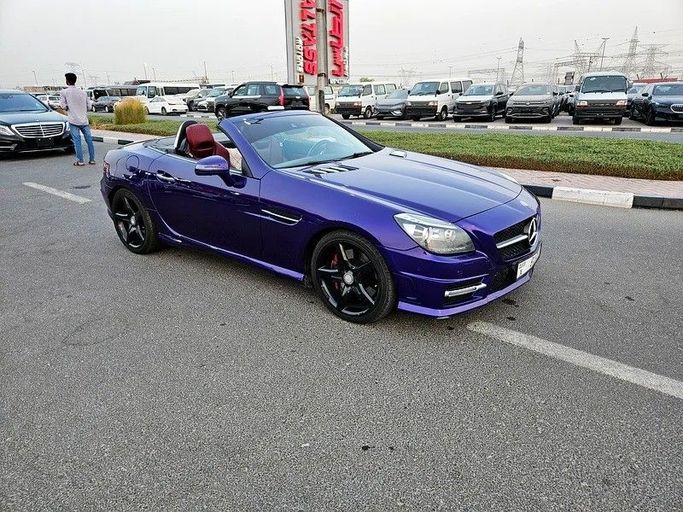 Used Mercedes-Benz SLK-Class 350 III (R172), 3.5 l, 2012 in Dubai by Irfan Motors, Purple color. GCC Specs | AUTO.AE