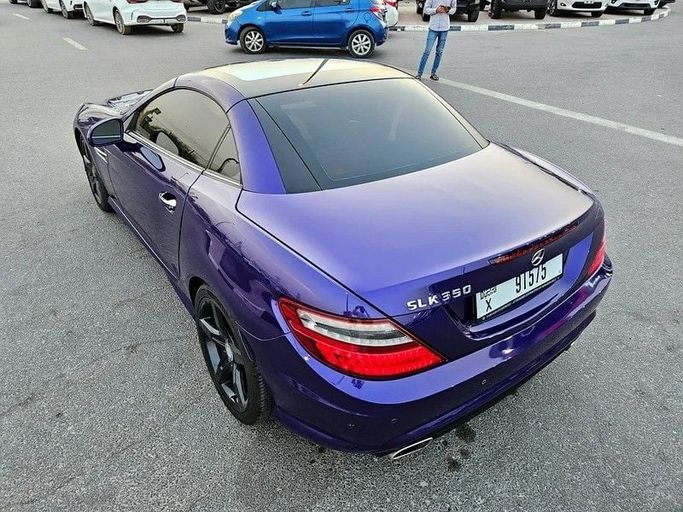 Used Mercedes-Benz SLK-Class 350 III (R172), 3.5 l, 2012 in Dubai by Irfan Motors, Purple color. GCC Specs | AUTO.AE