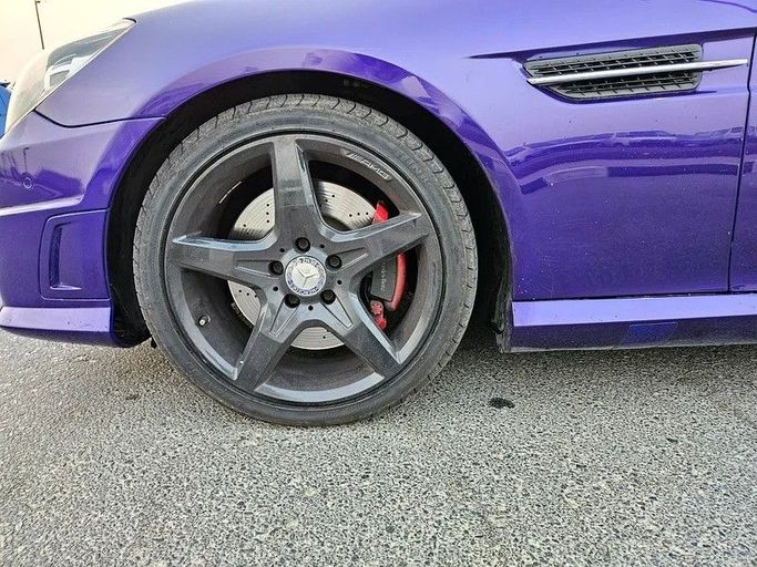 Used Mercedes-Benz SLK-Class 350 III (R172), 3.5 l, 2012 in Dubai by Irfan Motors, Purple color. GCC Specs | AUTO.AE