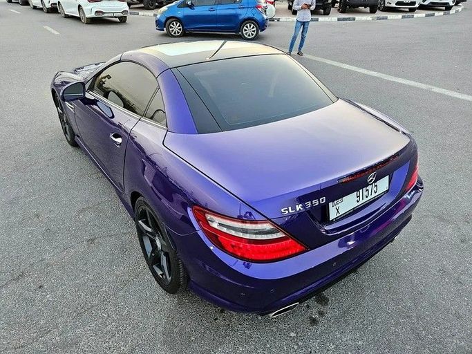 Used Mercedes-Benz SLK-Class 350 III (R172), 3.5 l, 2012 in Dubai by Irfan Motors, Purple color. GCC Specs | AUTO.AE