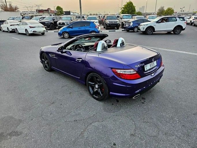 Used Mercedes-Benz SLK-Class 350 III (R172), 3.5 l, 2012 in Dubai by Irfan Motors, Purple color. GCC Specs | AUTO.AE