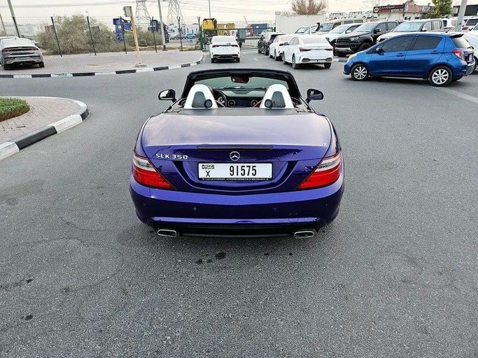 Used Mercedes-Benz SLK-Class 350 III (R172), 3.5 l, 2012 in Dubai by Irfan Motors, Purple color. GCC Specs | AUTO.AE
