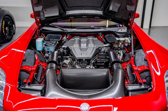New Mercedes-Benz SLS AMG GT, 6.2 l, 2011 in Dubai, Red color. European Specs | AUTO.AE