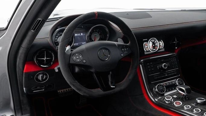 Used Mercedes-Benz SLS AMG Black Series, 6.2 l, 2014 in Dubai by Al Ain Class Motors, Grey color. GCC Specs | AUTO.AE