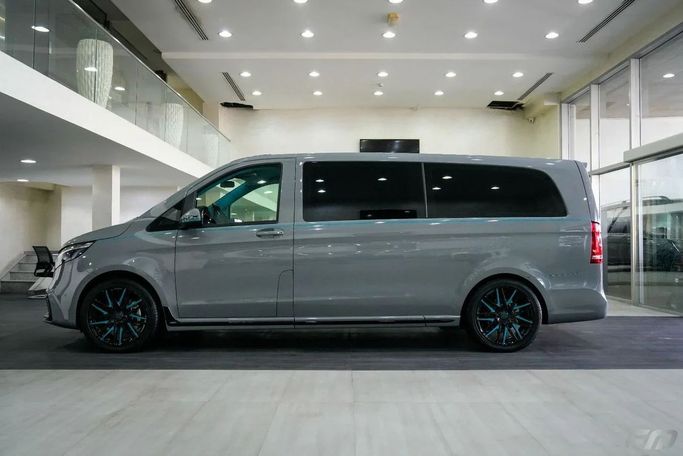 New Mercedes-Benz V-Class 250 L III (W447) Facelift, 2.0 l, 2023 in Dubai by Fakhoury, Grey color. GCC Specs | AUTO.AE