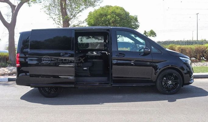 Used Mercedes-Benz V-Class 300 III (W447) Facelift 2, 1.9 l, 2023 in Dubai by Segrex Auto, Black color. European Specs | AUTO.AE