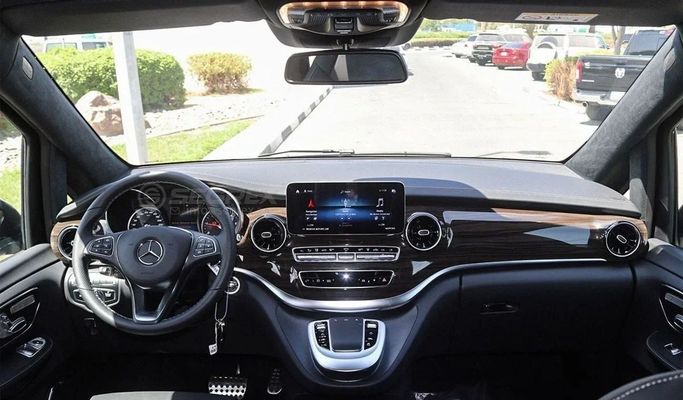 New Mercedes-Benz V-Class 300 III (W447) Facelift 2, 1.9 l, 2023 in Dubai by Segrex Auto, Black color. European Specs | AUTO.AE