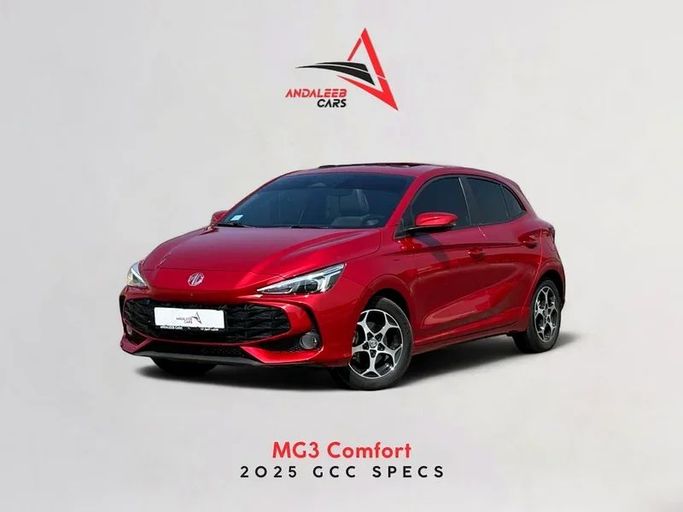 Used MG 3 III, 1.5 l, 2025 in Dubai by Andaleeb Cars, Red color. GCC Specs | AUTO.AE