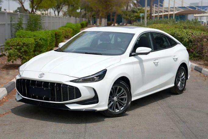 New ⁦MG 5 (GT) II Facelift (GT), 1.5 l, 2026⁩ in UAE, Dubai by Al Amid Global Auto LLC FZ, White color.  | AUTO.AE | Listing #288633
