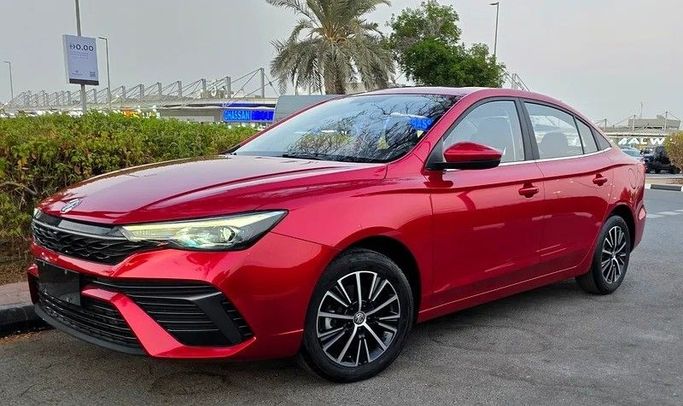 Новый MG 5 I Рестайлинг, 1.5 л, 2025 в Дубае от Passion Motors Красный цвет. GCC | AUTO.AE