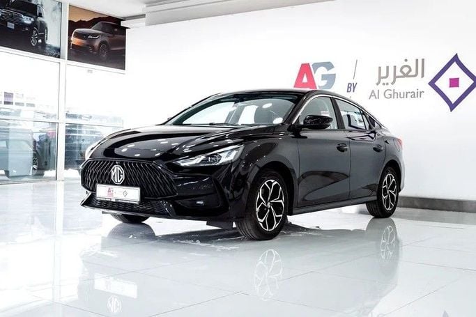 New MG 5 II Facelift, 1.5 l, 2025 in Dubai by AG Motors, Black color. GCC Specs | AUTO.AE