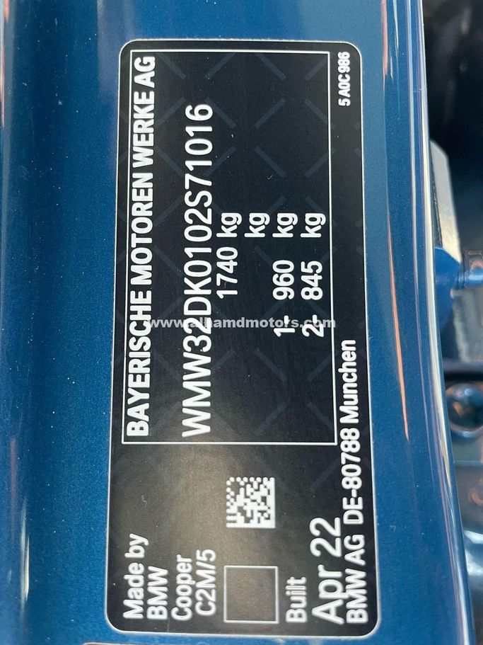 Used MINI Hatch Cooper III (F55/F56) Facelift 2, 1.5 l, 2022 in Dubai by Alhamd Motors, Blue color. Other | AUTO.AE