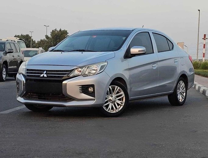 New Mitsubishi Attrage I Facelift, 1.2 l, 2021 in Dubai by SK Motors, Silver color. GCC Specs | AUTO.AE