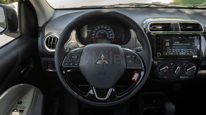 New Mitsubishi Attrage I Facelift, 1.2 l, 2025 in Dubai by Milele, Silver color. Other | AUTO.AE