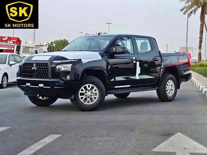 New Mitsubishi L200 VI, 2.4 l, 2024 in Dubai by SK Motors, Black color. GCC Specs | AUTO.AE