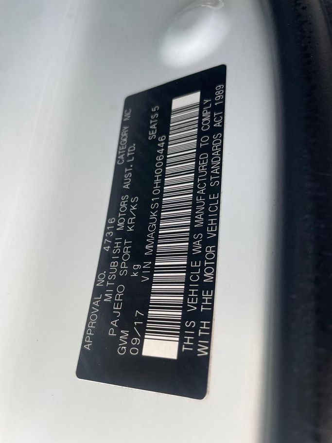 Подержанный Mitsubishi Pajero Sport III, 2.4 л, 2017 в Дубае от Alhamd Motors Белый цвет. Other | AUTO.AE