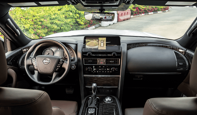 New Nissan Armada II Facelift, 5.6 l, 2024 in Dubai by Altass Motors, Black color. GCC Specs | AUTO.AE