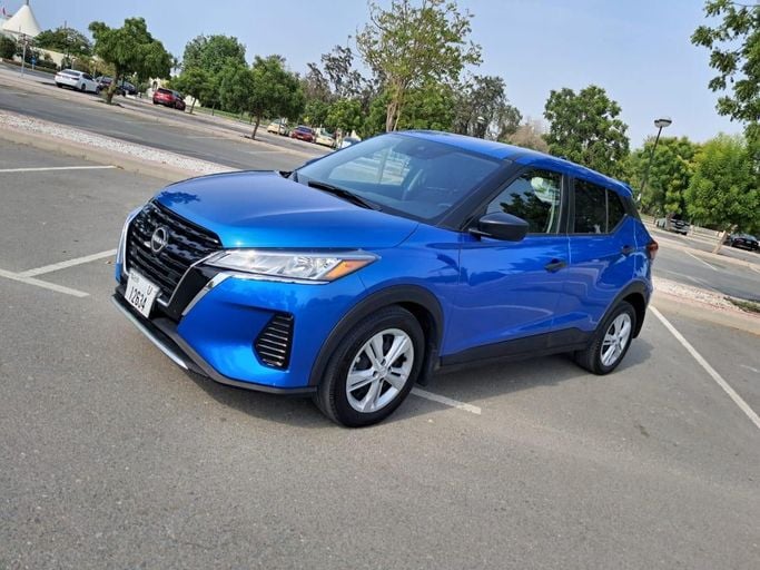 Nissan Kicks I Facelift, 2022  suv 5 dr. for rent in Dubai by more rent a car, blue color | AUTO.AE