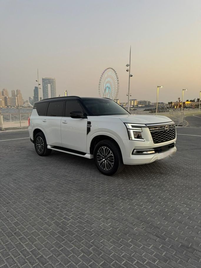 Nissan Patrol VII (Y63), 2025 внедорожник 5 дв. бизнес класса в Дубае от GOLDEN GEARS RENT CAR LLC белый цвет | AUTO.AE | Объявление #1741