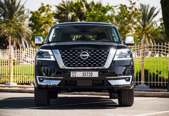 Nissan Patrol VII (Y63), 2024 business suv 5 dr. for rent in Dubai by Car Lux 365 Car Rental, black color | AUTO.AE