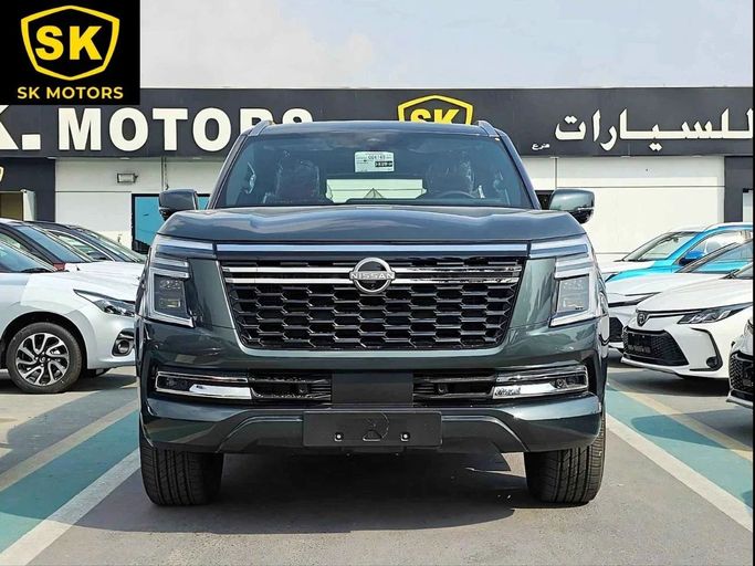 New Nissan Patrol VII (Y63), 3.5 l, 2025 in Dubai by SK Motors, Grey color. GCC Specs | AUTO.AE