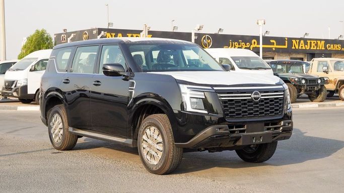 New Nissan Patrol VII (Y63), 3.5 l, 2025 in Dubai by Najem Motors, Black color. GCC Specs | AUTO.AE