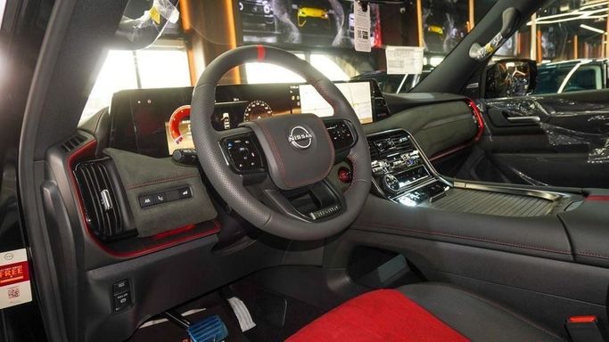 New Nissan Patrol VII (Y63), 3.5 l, 2025 in Dubai by Najem Motors, Black color. GCC Specs | AUTO.AE