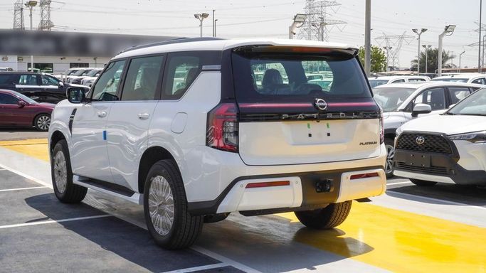 New Nissan Patrol VII (Y63), 3.5 l, 2025 in Dubai by Najem Motors, White color. GCC Specs | AUTO.AE