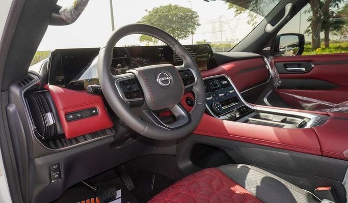 New Nissan Patrol VII (Y63), 3.8 l, 2025 in Dubai by Najem Motors, White color. GCC Specs | AUTO.AE