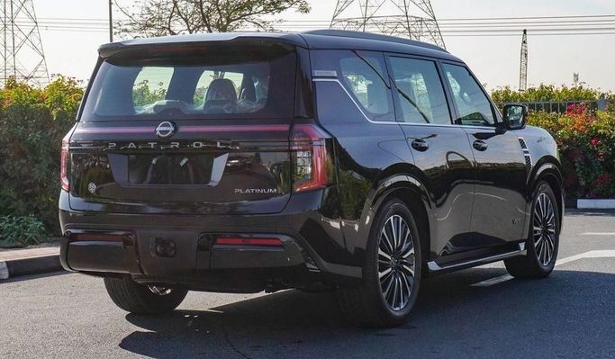 New Nissan Patrol VII (Y63), 3.8 l, 2025 in Dubai by Najem Motors, Black color. GCC Specs | AUTO.AE