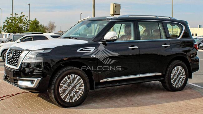 Новый Nissan Patrol VI (Y62) Рестайлинг 2, 5.6 л, 2024 в Дубае от Falcons GT Motors FZCO Черный цвет. Европейская | AUTO.AE