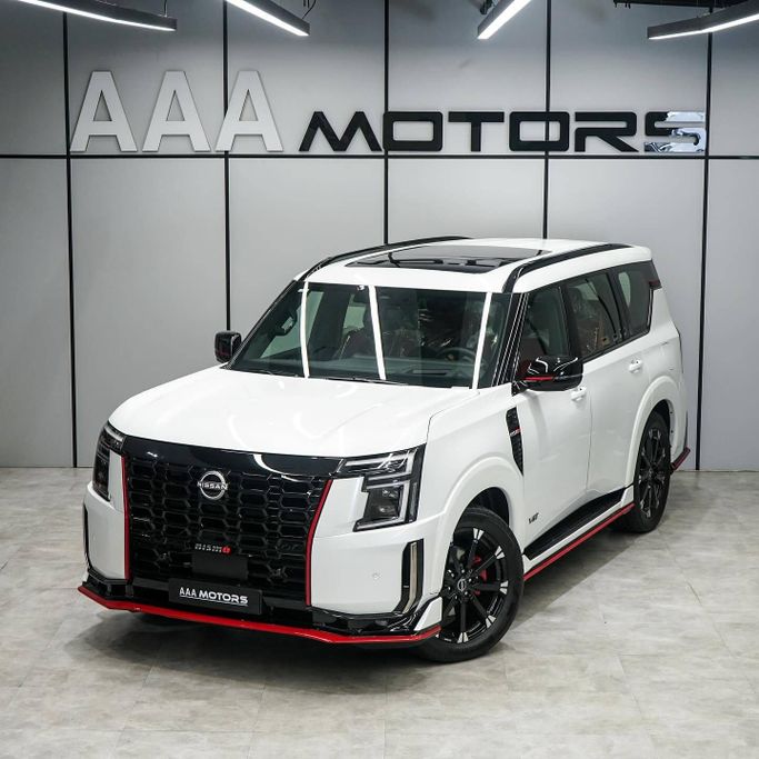 New Nissan Patrol VII (Y63), 3.5 l, 2026 in Dubai by AAA Motors, White color. GCC Specs | AUTO.AE