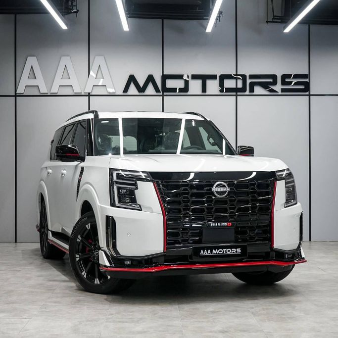 New Nissan Patrol VII (Y63), 3.5 l, 2026 in Dubai by AAA Motors, White color. GCC Specs | AUTO.AE