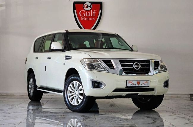 Used Nissan Patrol VI (Y62) Facelift, 5.6 l, 2016 in Dubai by Gulf Motors, White color. GCC Specs | AUTO.AE