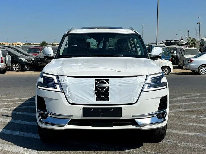 New Nissan Patrol VI (Y62) Facelift 2, 5.6 l, 2024 in Dubai by We Can Motors, White color. GCC Specs | AUTO.AE