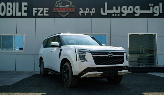 New Nissan Patrol VII (Y63), 3.8 l, 2025 in Dubai by Pegasus Automobile, White color. GCC Specs | AUTO.AE
